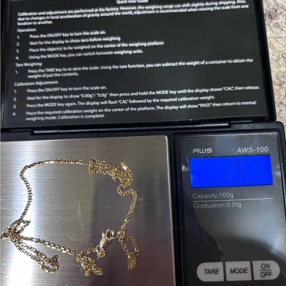 14K Solid Chain for little kids